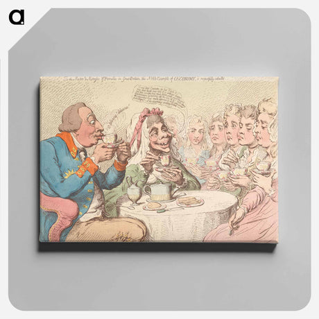 アートパネル-Anti-Sacharrites, - or - John Bull and His Family Leaving off the Use of Sugar
 - イェール大学アートギャラリー Canvas.