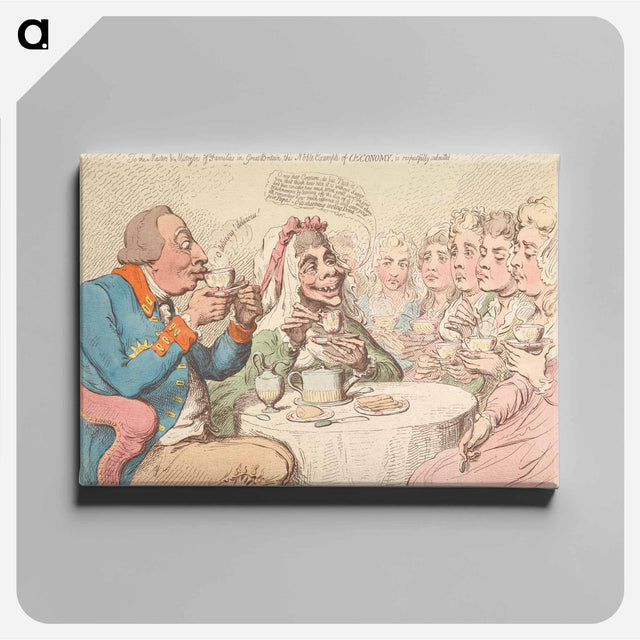 アートパネル-Anti-Sacharrites, - or - John Bull and His Family Leaving off the Use of Sugar
 - イェール大学アートギャラリー Canvas.
