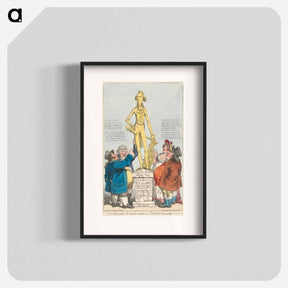 アートポスター-The Brazen Image Erected on a Pedestal Wrought by Himself
 - イェール大学アートギャラリー Poster.