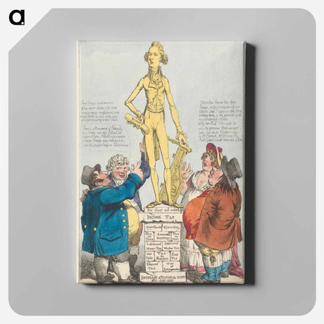 アートパネル-The Brazen Image Erected on a Pedestal Wrought by Himself
 - イェール大学アートギャラリー Canvas.