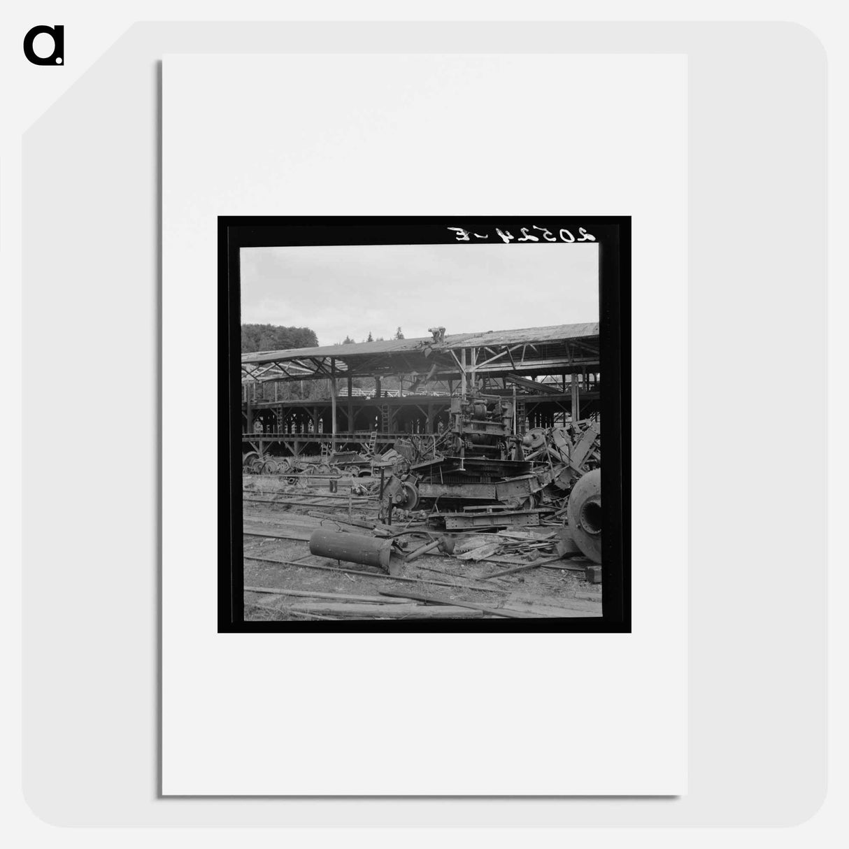 Dismantling the Mumby Lumber Mill - Dorothea Lange Poster.