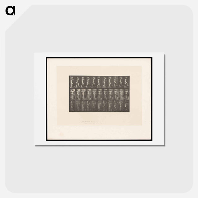 アートポストカード-Woman with Basket
 - エドワード マイブリッジ Postcard.