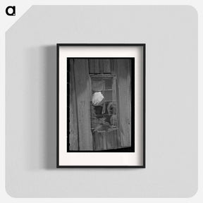 アートポスター-Sharecropper Cabin Window
 - ラッセル リー Poster.