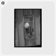 アートポストカード-Sharecropper Cabin Window
 - ラッセル リー Postcard.