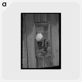 アートポストカード-Sharecropper Cabin Window
 - ラッセル リー Postcard.
