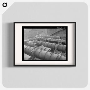 アートポスター-Penstock Pipe, Shasta Dam
 - ラッセル リー Poster.