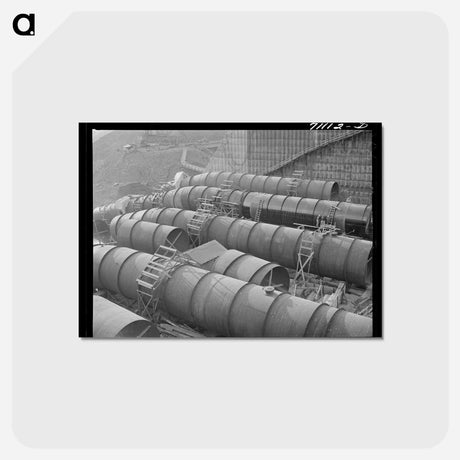 アートポストカード-Penstock Pipe, Shasta Dam
 - ラッセル リー Postcard.