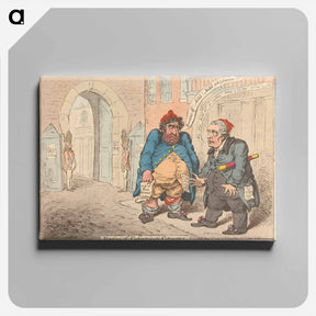 アートパネル-Meeting of - Unfortunate Citoyens. Dismay of Two Disgraced Patriots
 - イェール大学アートギャラリー Canvas.