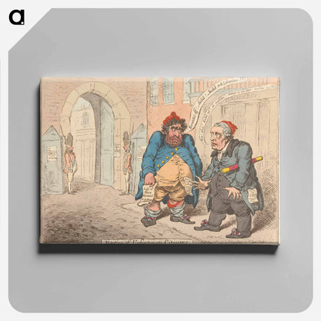 アートパネル-Meeting of - Unfortunate Citoyens. Dismay of Two Disgraced Patriots
 - イェール大学アートギャラリー Canvas.