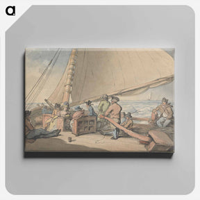 アートパネル-A Dutch Packet in a Rising Breeze
 - イェール大学アートギャラリー Canvas.