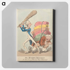 アートパネル-The Modern Hercules or a Finishing Blow for Poor John Bull
 - イェール大学アートギャラリー Canvas.