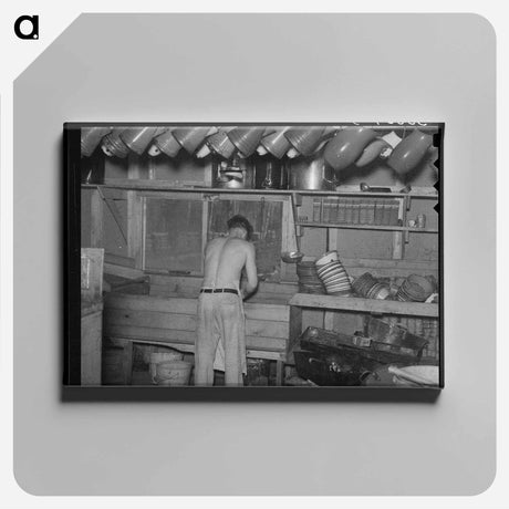 アートパネル-Fireplace in Acadian Home
 - ラッセル リー Canvas.