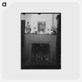 アートポストカード-Fireplace in Acadian Home
 - ラッセル リー Postcard.