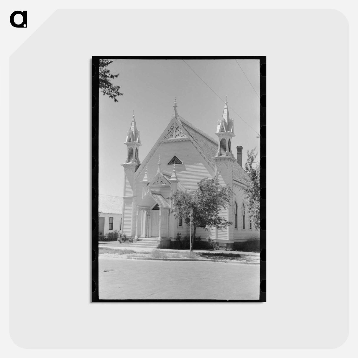 アートポストカード-Church, Dalhart, Texas
 - ラッセル リー Postcard.