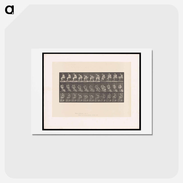 アートポストカード-Woman Drying Her Foot
 - エドワード マイブリッジ Postcard.