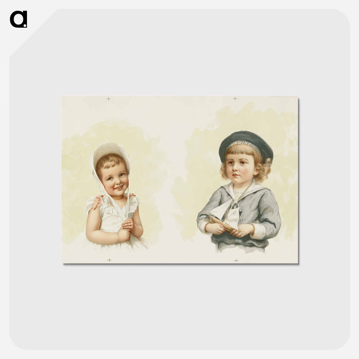 アートポストカード-Two Children
 - ボストン公共図書館 Postcard.