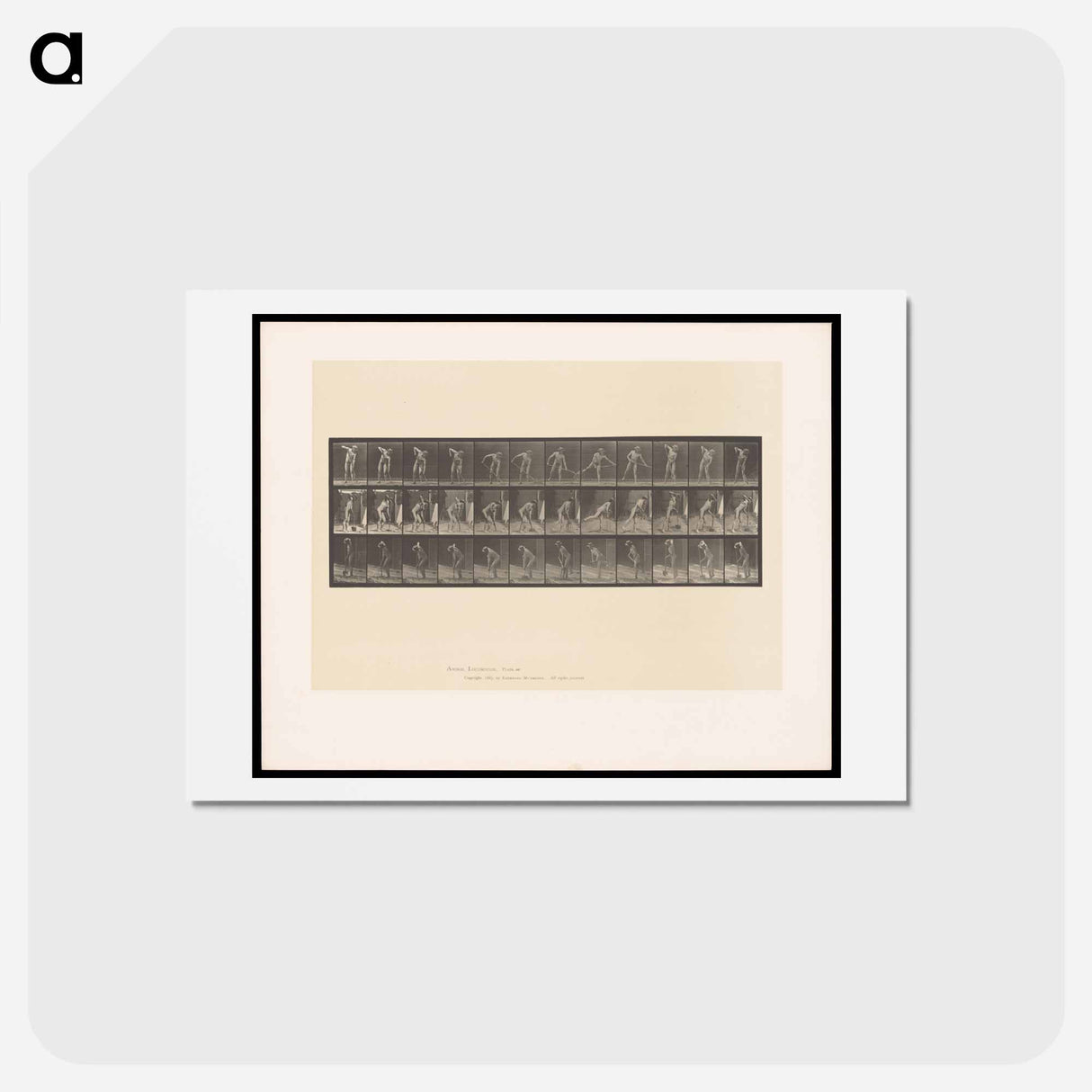 アートポストカード-Man Digging
 - エドワード マイブリッジ Postcard.