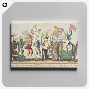 アートパネル-The Victorious Procession to St. Pauls or Billy's Grand Triumphal, Entry a Prelude
 - イェール大学アートギャラリー Canvas.