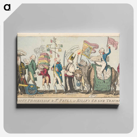 アートパネル-The Victorious Procession to St. Pauls or Billy's Grand Triumphal, Entry a Prelude
 - イェール大学アートギャラリー Canvas.