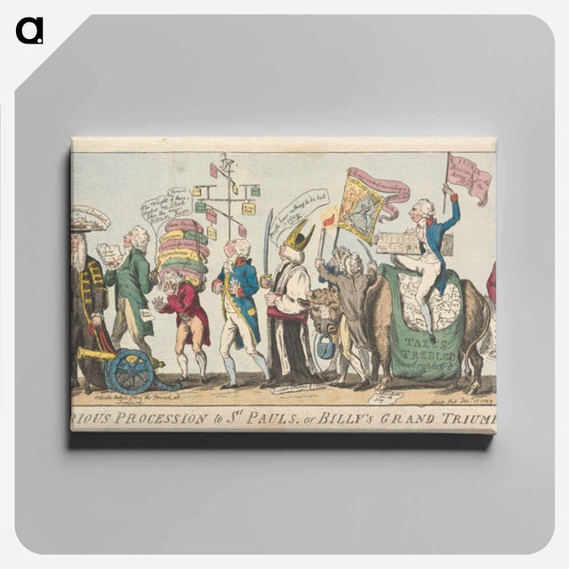 アートパネル-The Victorious Procession to St. Pauls or Billy's Grand Triumphal, Entry a Prelude
 - イェール大学アートギャラリー Canvas.