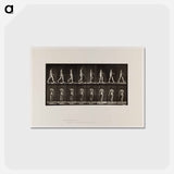 アートポストカード-Naked Man Walking
 - エドワード マイブリッジ Postcard.