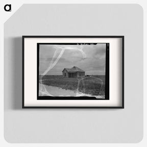 アートポスター-Abandoned shack of a tenant farmer near Roscoe, Texas - ドロテア ラング Poster.