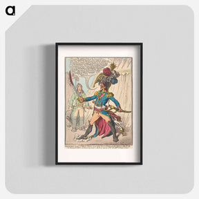 アートポスター-Buonaparte, Hearing of Nelson's Victory, Swears by His Sword, to Extirpate the English off the Earth
 - イェール大学アートギャラリー Poster.