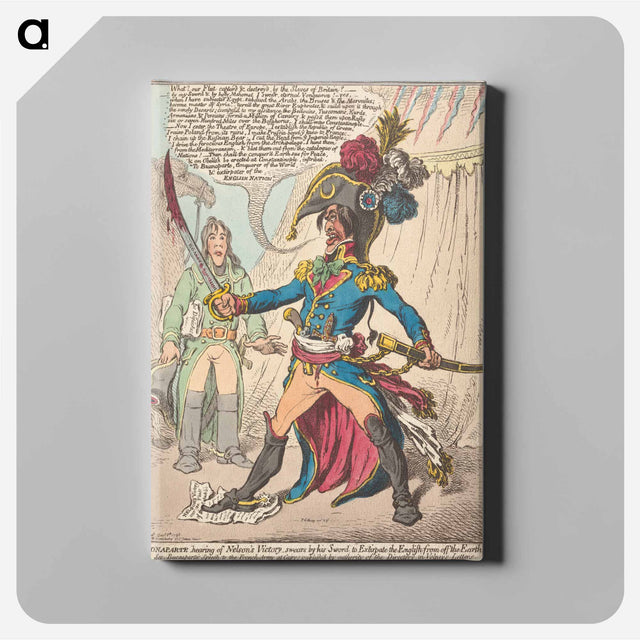 アートパネル-Buonaparte, Hearing of Nelson's Victory, Swears by His Sword, to Extirpate the English off the Earth
 - イェール大学アートギャラリー Canvas.