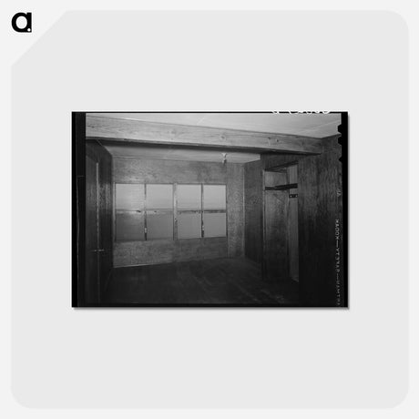 アートポストカード-Upstairs Bedroom and Closet
 - ラッセル リー Postcard.