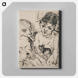 アートパネル-Evening Self-Portrait with the Battenbergs
 - セントルイス美術館 Canvas.