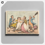 アートパネル-The Female Politicians, Or - The D____ss Defending the Honour of Old Corny
 - イェール大学アートギャラリー Canvas.
