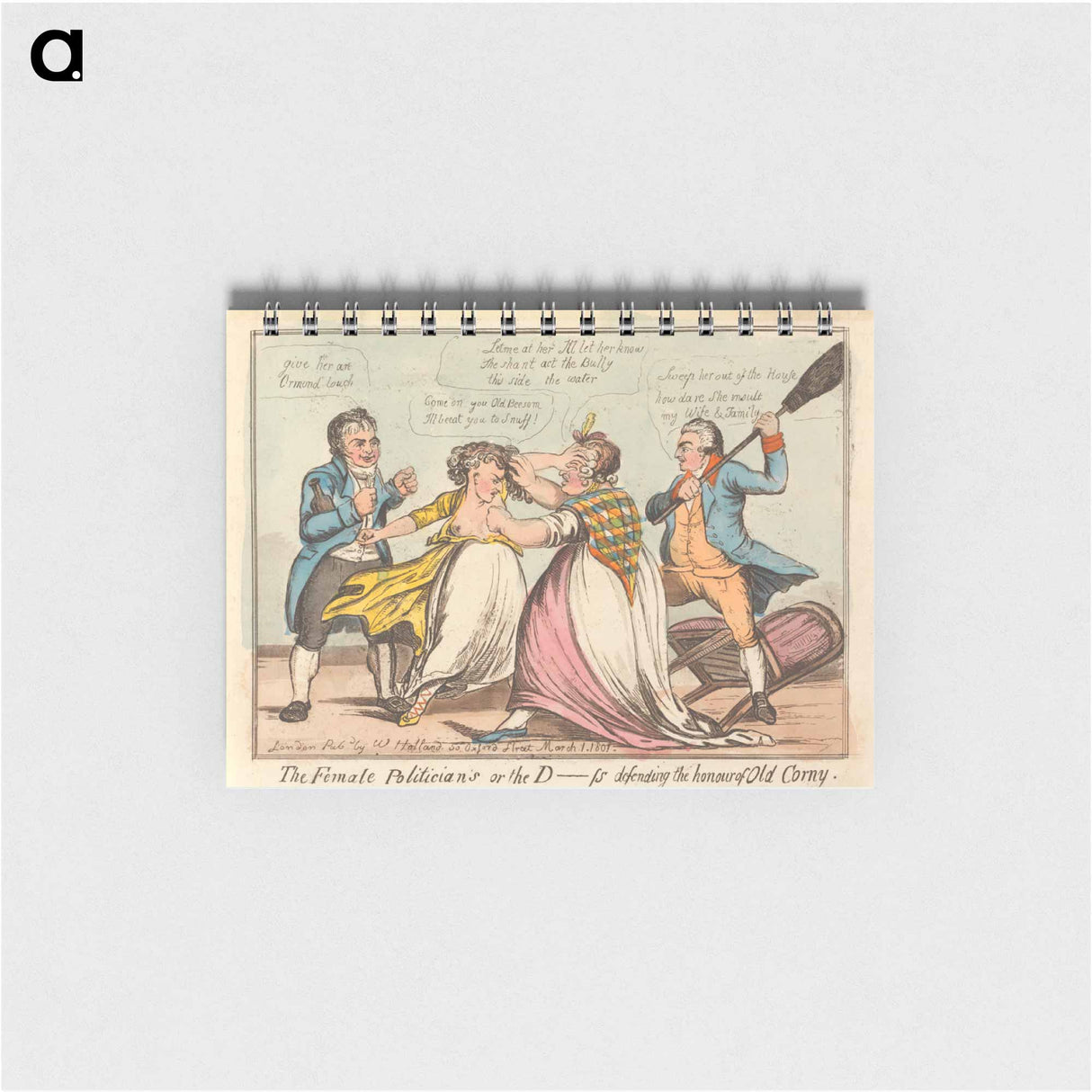 アートメモ帳-The Female Politicians, Or - The D____ss Defending the Honour of Old Corny
 - イェール大学アートギャラリー Memo.