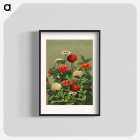 アートポスター-Yellow and Red Chrysanthemums
 - ボストン公共図書館 Poster.