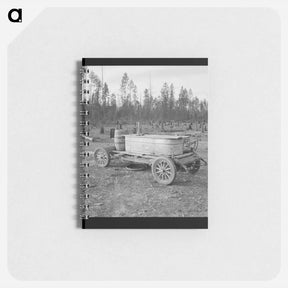 アートメモ帳-Improved water tank on stump ranch - ドロテア ラング Memo.