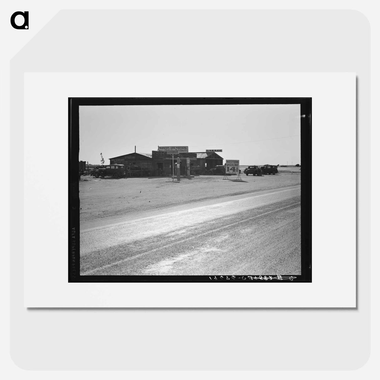 Between Tulare and Fresno, California - Dorothea Lange Poster.