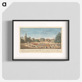 アートポスター-A Perspective View of ye Parade in St. James's Park. The Treasury, The New Buildings for the Horse Guards, And His Majesty going to the House of Lords
 - イェール大学アートギャラリー Poster.