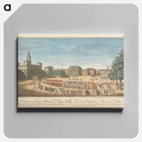 アートパネル-A Perspective View of ye Parade in St. James's Park. The Treasury, The New Buildings for the Horse Guards, And His Majesty going to the House of Lords
 - イェール大学アートギャラリー Canvas.