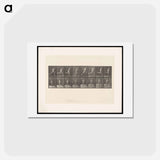アートポストカード-Naked Man Running
 - エドワード マイブリッジ Postcard.