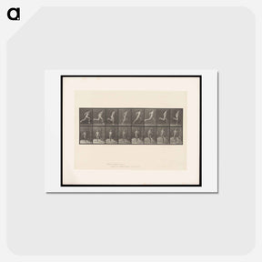 アートポストカード-Naked Man Running
 - エドワード マイブリッジ Postcard.