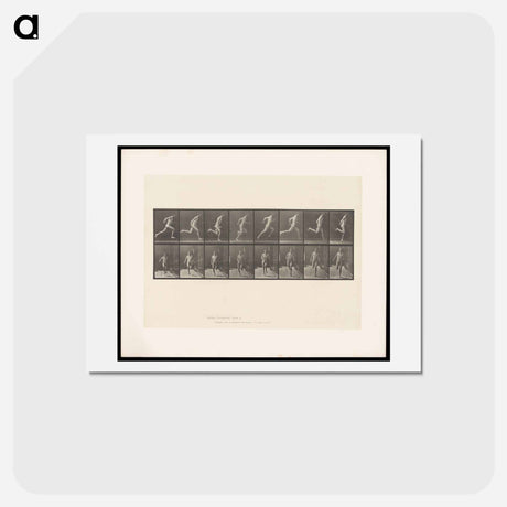 アートポストカード-Naked Man Running
 - エドワード マイブリッジ Postcard.