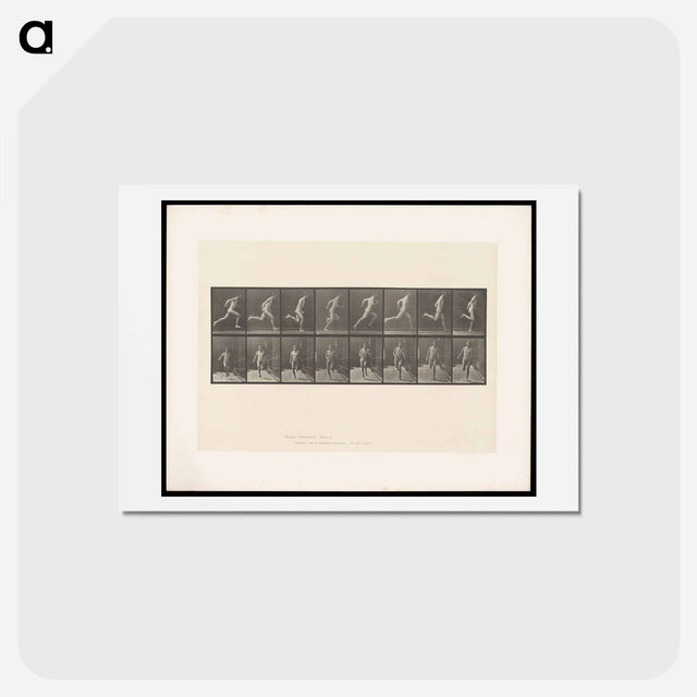 アートポストカード-Naked Man Running
 - エドワード マイブリッジ Postcard.