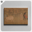 アートパネル-Figures and Horses in Landscape
 - バーンズ・コレクション Canvas.