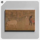 アートパネル-Figures and Horses in Landscape
 - バーンズ・コレクション Canvas.