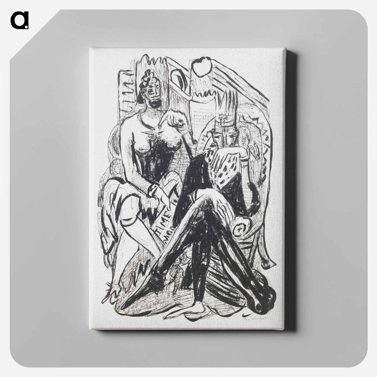 アートパネル-King and Demagogue
 - セントルイス美術館 Canvas.