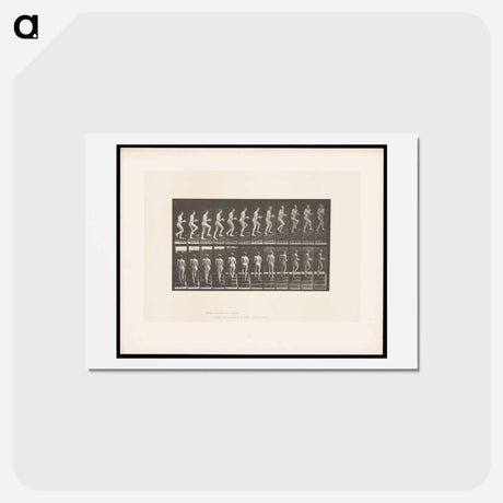 アートポストカード-Woman with Bowl Ascending Stairs
 - エドワード マイブリッジ Postcard.