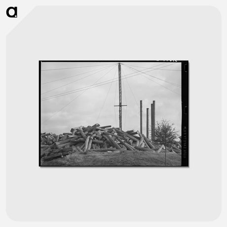 アートポストカード-Lumber Mill, Laurel, Mississippi
 - ラッセル リー Postcard.