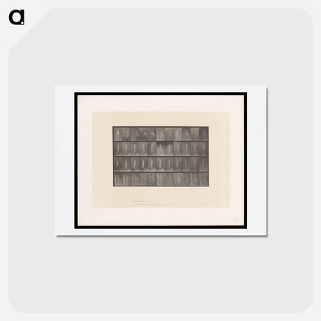 アートポストカード-Naked Man: Motion Study
 - エドワード マイブリッジ Postcard.