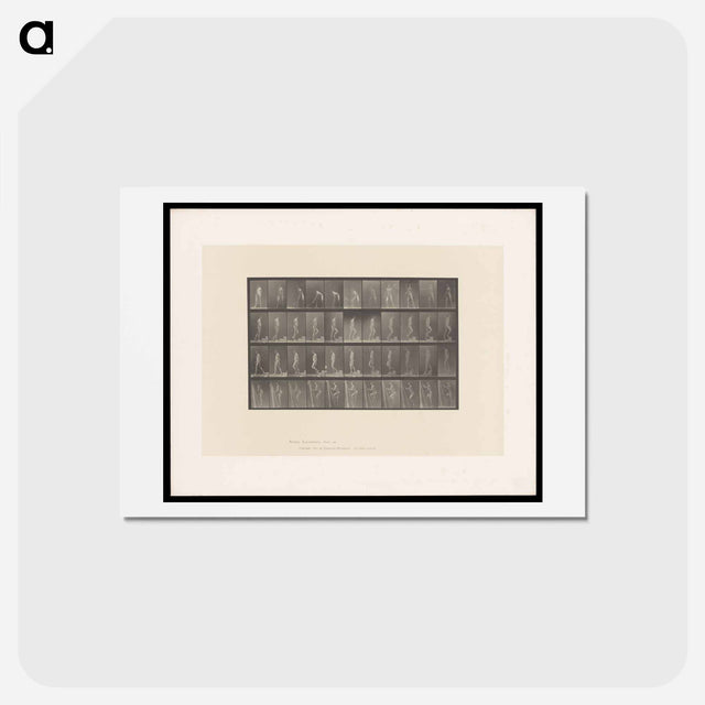 アートポストカード-Naked Man: Motion Study
 - エドワード マイブリッジ Postcard.