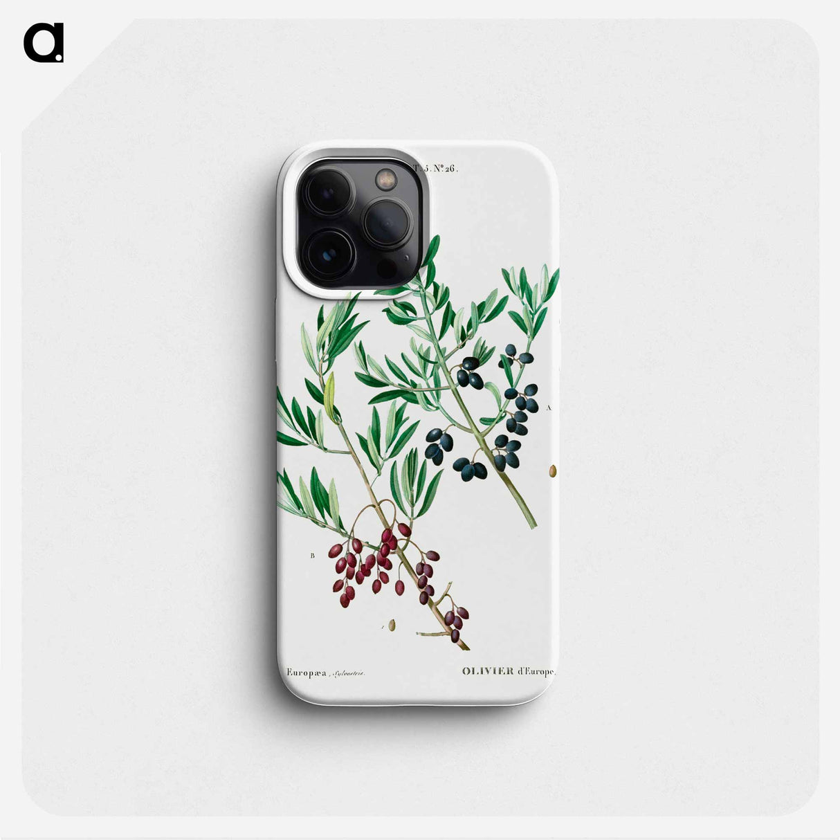 Wild olive - Pierre Joseph Redouté Phone Case.