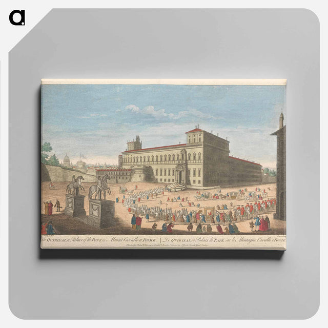 アートパネル-The Quirinal, or Palace of the Pope on Mount Cavallo at Rome
 - イェール大学アートギャラリー Canvas.
